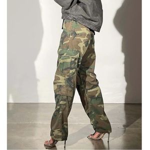 Local European Le Camo Cargo pant, distressed camo, s/m.